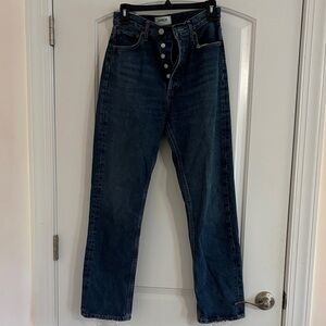 AGOLDE Blue Straight Jeans